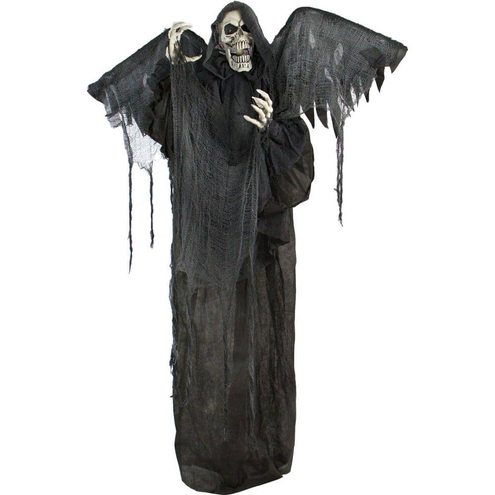 Haunted Hill Farm 63 in. Touch Activated Animatronic Reaper