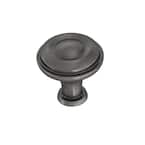 Rustic Farmhouse 1-1/4 in. (32mm) Heirloom Silver Round Cabinet Knob
