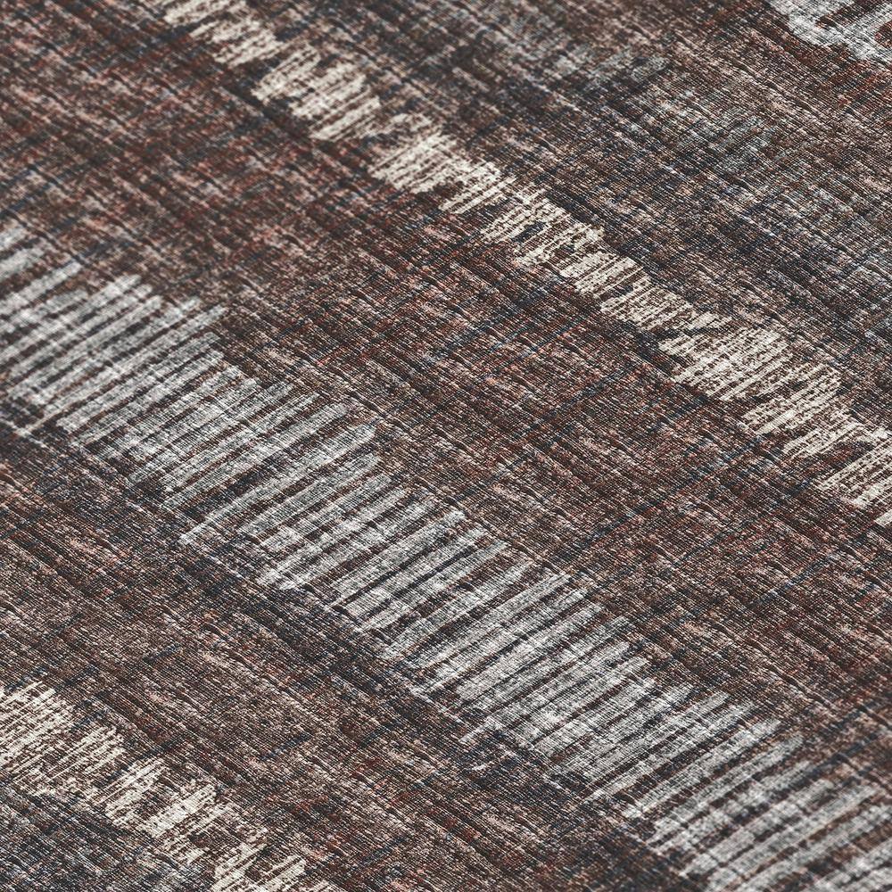 Transitional Brown Chenille 8'x10' Non-Slip Area Rug