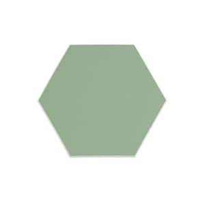 Hexagon Green 6 in. x 6 in. SPC Peel and Stick Luxury Wall Tile Sample