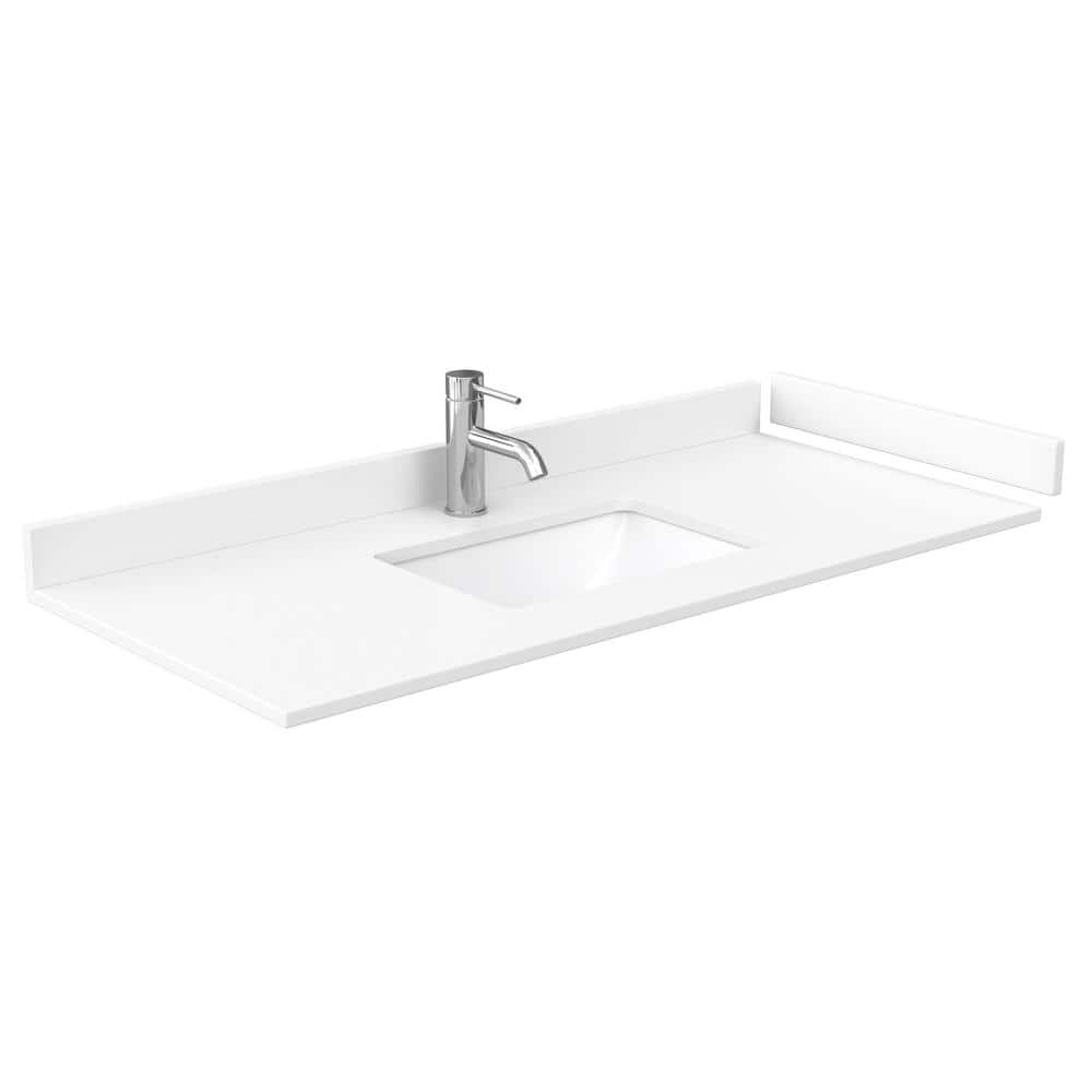 Miranda 48'' Dark Gray Bathroom Vanity with Marble Top and Mirror