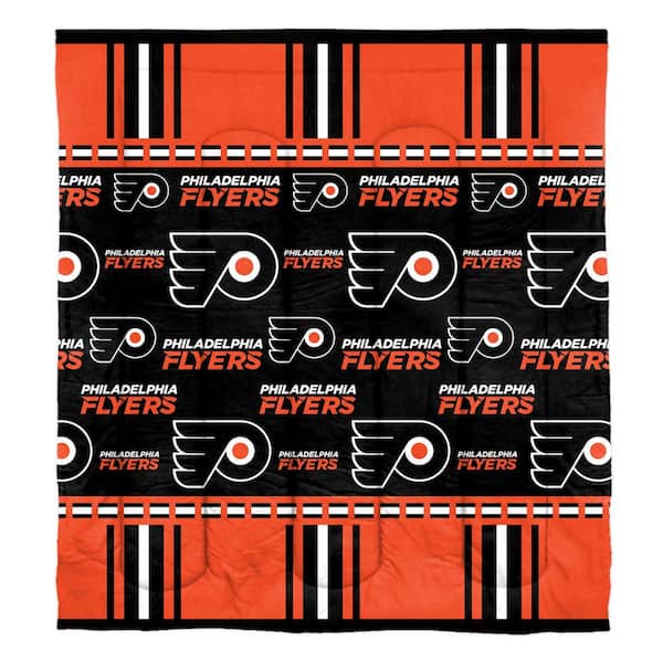 Unbranded 5-Piece Multi Colored Philadelphia Flyers Rotary Full Size Bed In a Bag Set