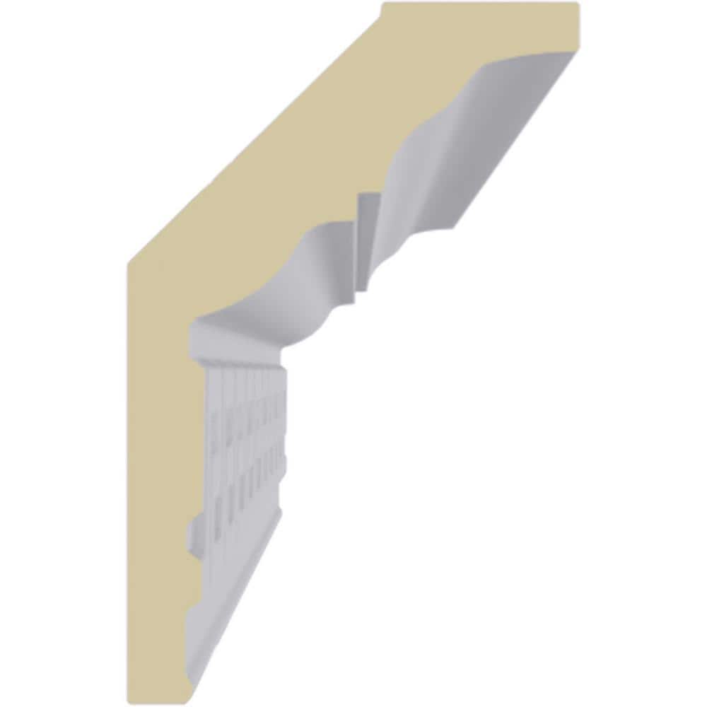 Eris White Polyurethane Crown Moulding 94.5" Length