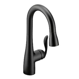 Arbor Single-Handle Pull-Down Sprayer Bar Faucet with Reflex and Power Clean in Matte Black