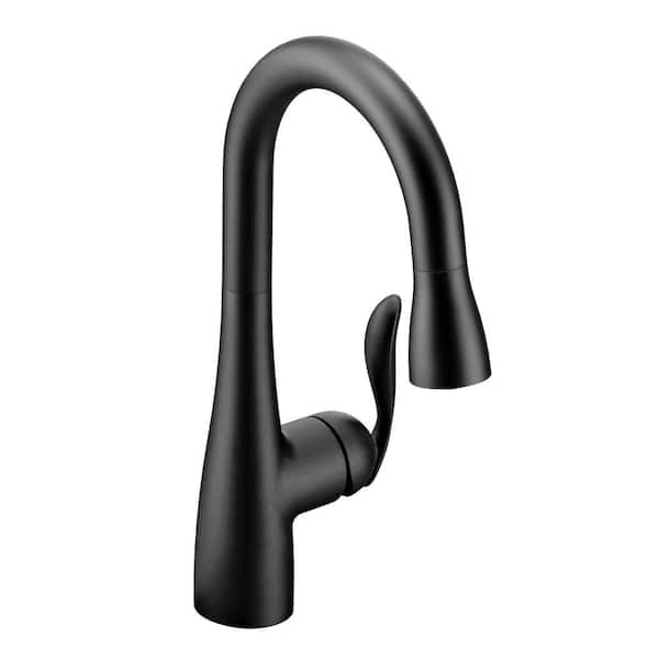Arbor Single-Handle Pull-Down Sprayer Bar Faucet with Reflex and Power Clean in Matte Black