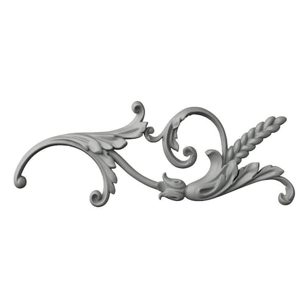 Ekena Millwork 1.00 in. x 6.125 in. x 16.13 in. Polyurethane Applique and Onlay Moulding