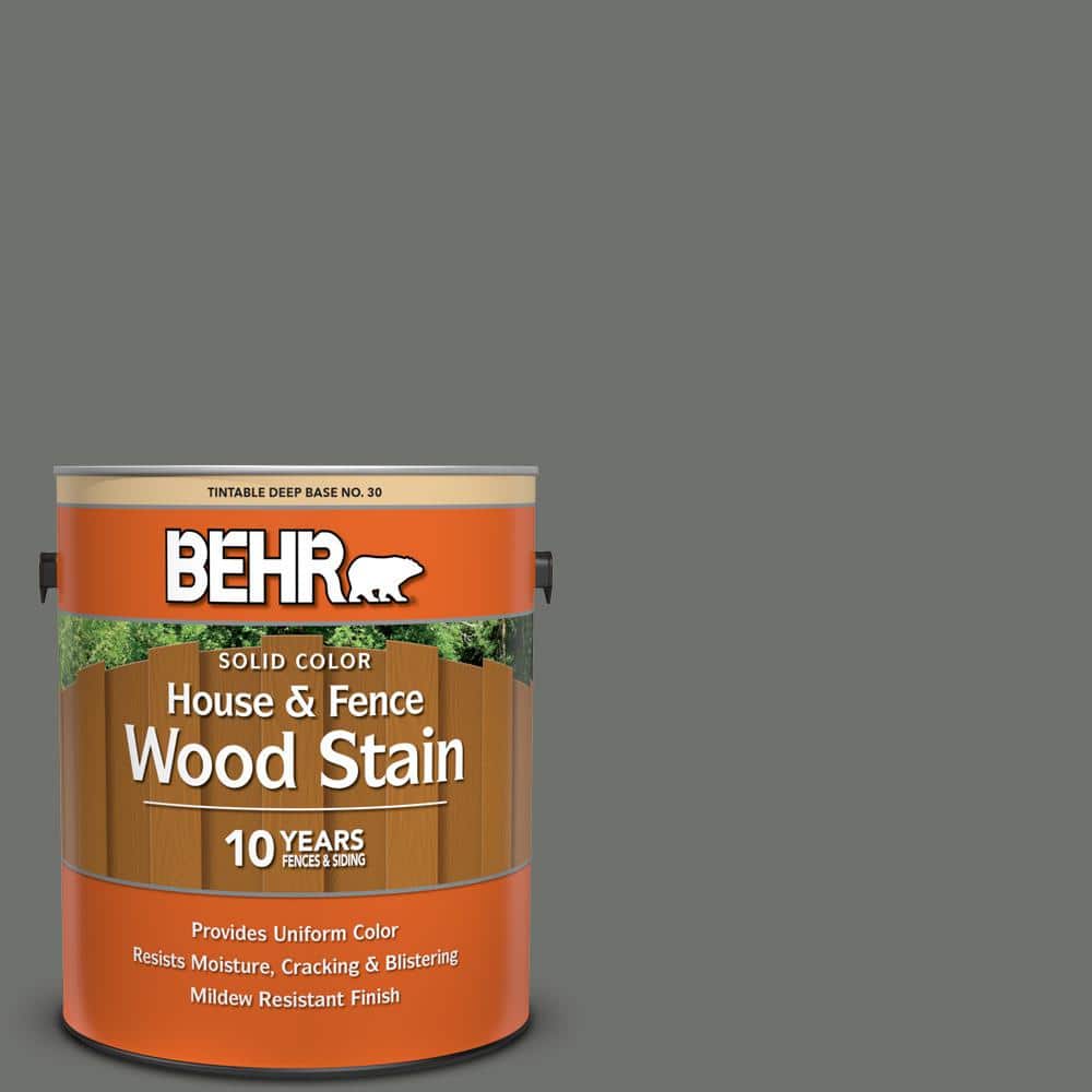 1 gal. #SC-131 Pewter Solid Color House and Fence Exterior Wood Stain