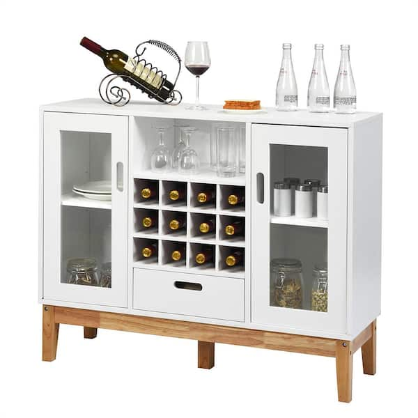 Wine rack with online drawer