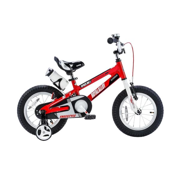 Royalbaby 16 in. Wheels Space No. 1 Kid's Bike, Boy's Bikes and Girl's Bikes, Light Weight Aluminum with Training Wheels in Red