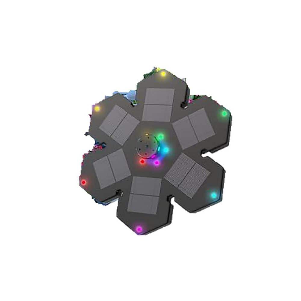 Solar Fountain 2025 Upgraded Snowflake Design 3.5W Colorful Lights 2000mAh Battery 4 Fixes 7 Nozzles for Outdoor Decor price history on PriceWatchPro
