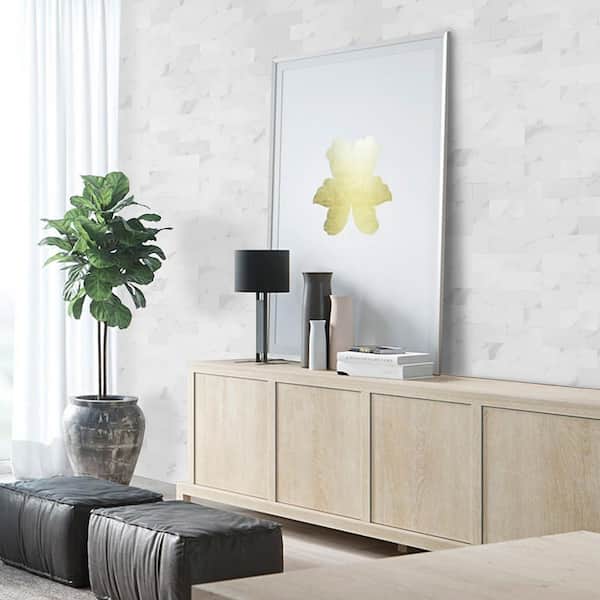 Luxe Core Subway Calacatta 12 in. x 12 in. SPC Peel and Stick Tile (1 Sq. Ft. / Sheet)