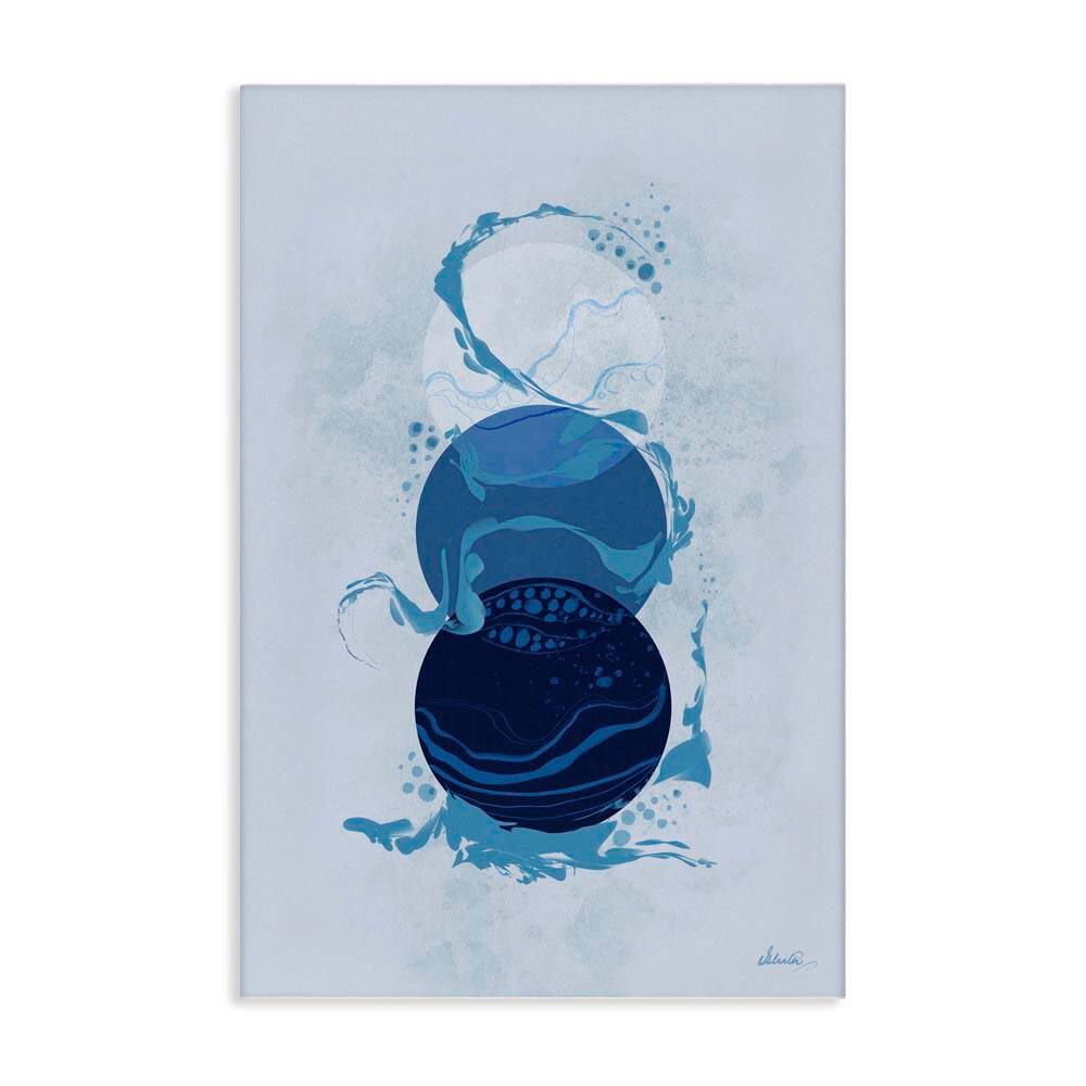 Circles with Swirling Water by Ishita Banerjee Unframed Abstract Graphic Art Print 30 in. x 20 in. price history on PriceWatchPro