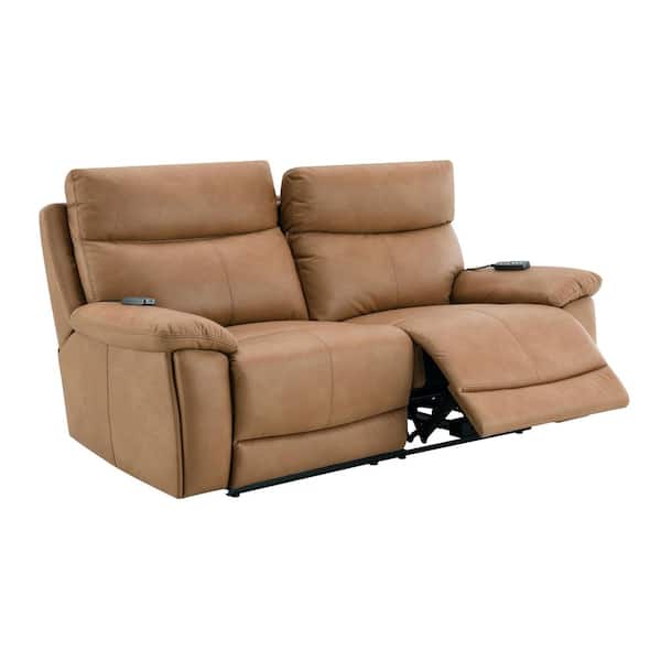 ACME furniture 2.5シーターレザーソファ Acme Furniture Stone 76 in. Solid Leather 2-Seater with USB and