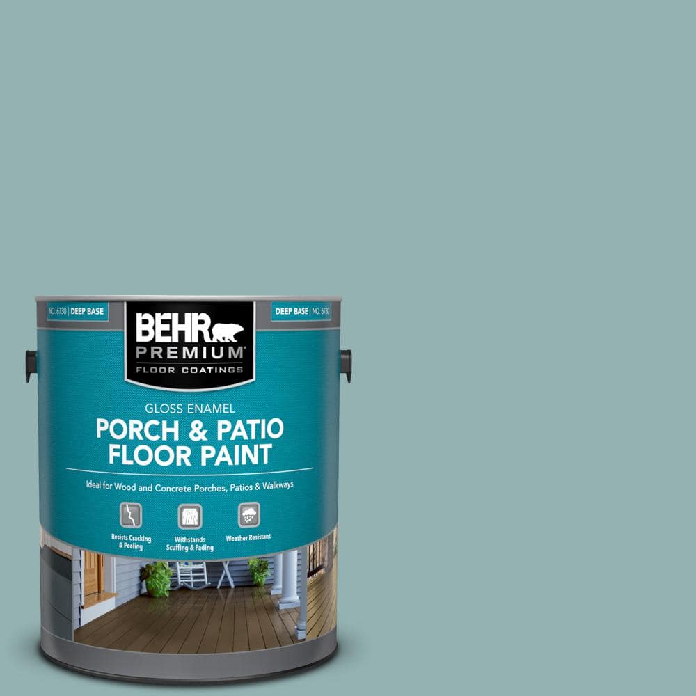 1 gal. #500F-5 Gulf Winds Gloss Enamel Interior/Exterior Porch and Patio Floor Paint price history on PriceWatchPro