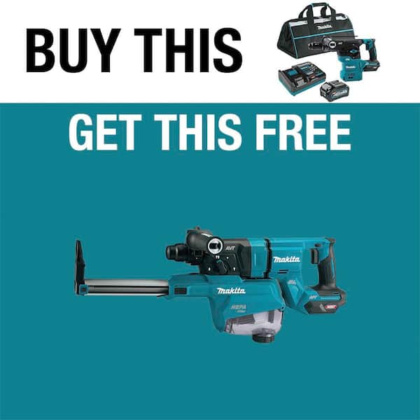 40-Volt maximum XGT Brushless Cordless 1-3/16 in. Rotary Hammer Kit, with Interchangeable Chuck AWS Capable (4.0Ah)