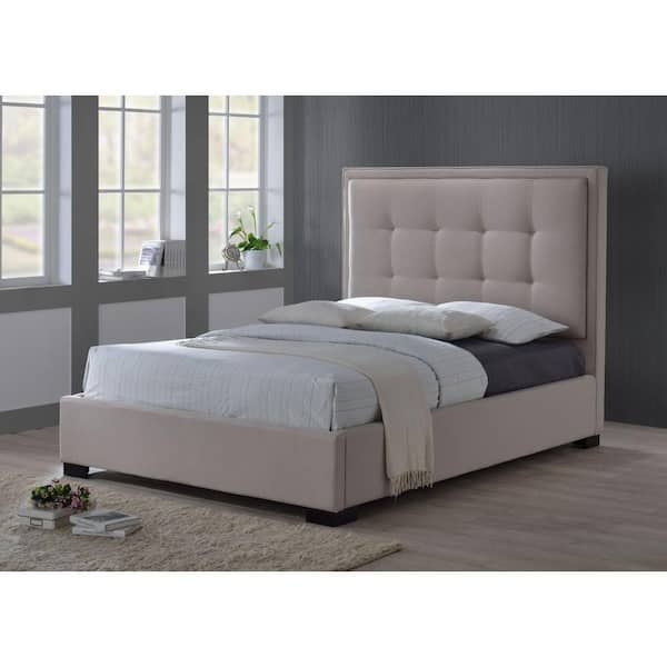 luxeo Montecito Khaki King Upholstered Bed