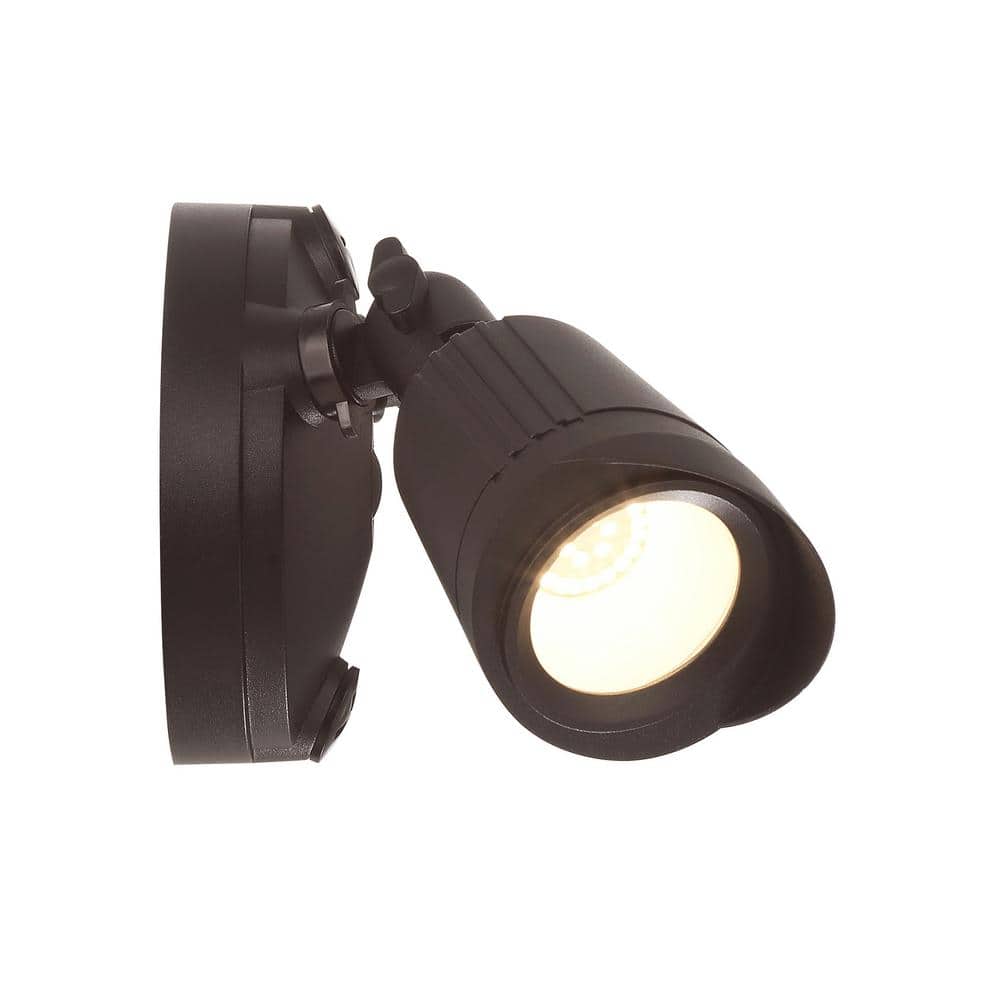 Bronze Dual Head LED Outdoor Security Flood Light