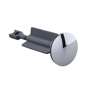 1.55 in. Top Diameter Pop-Up Stopper with Plastic Stem in Polished Chrome