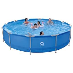Avenli 36 in. x 15 ft. Round Steel Frame LamTech Above Ground Swimming Pool