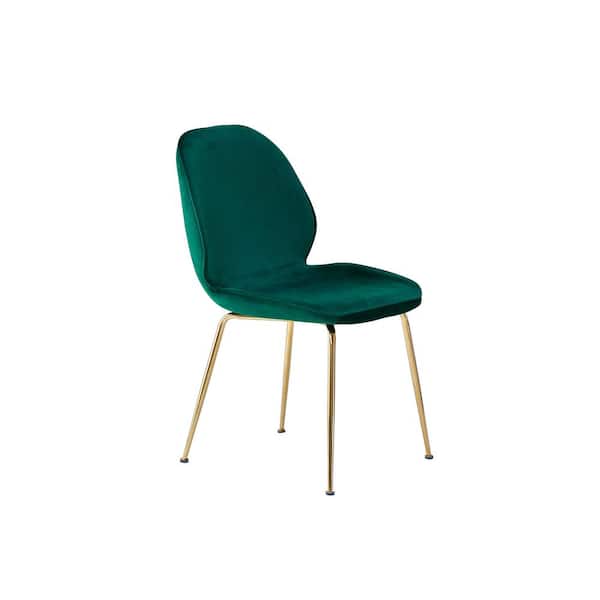 Best Master Furniture Preston Green Velvet Side Chairs (Set of 2)
