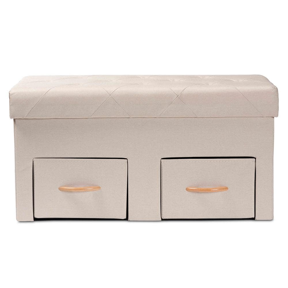 Baxton Studio Gerwin Beige Storage Ottoman 196 12516 HD The Home