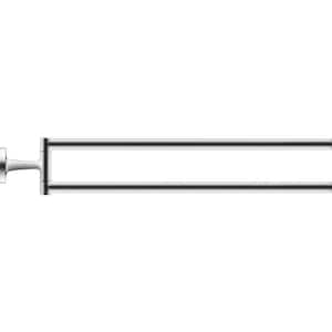 Starck T 15.375 in. Double Towel Bar in Chrome