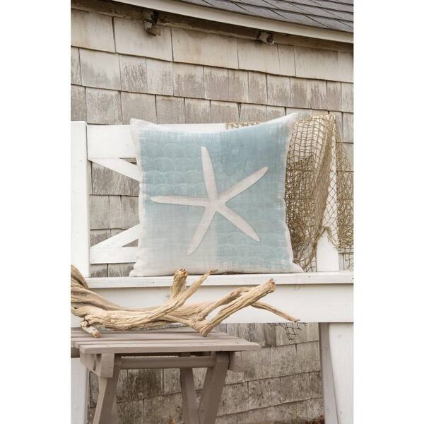 Heritage Lace Beachcomber Oyster Starfish Decorative Pillow