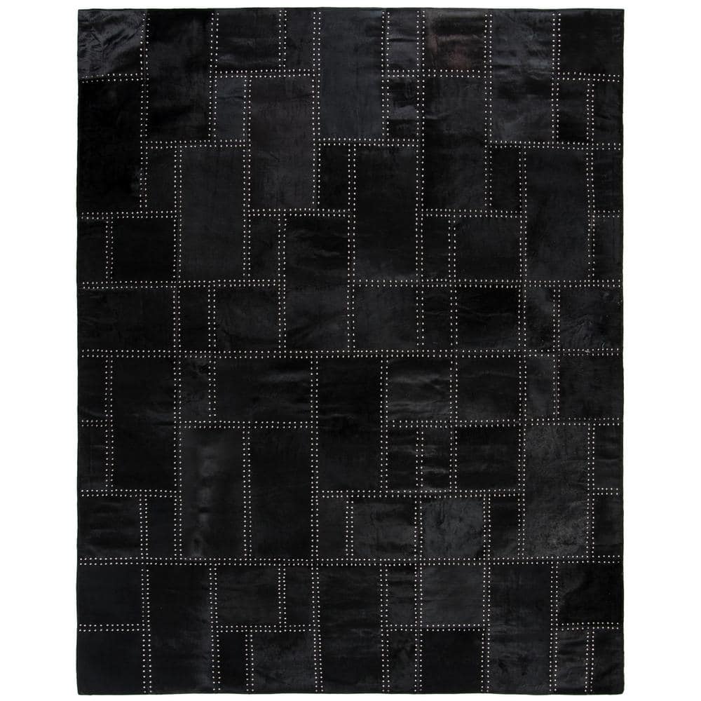 Studio Leather 9 ft. x 12 ft. Black Geometric Area Rug price history on PriceWatchPro