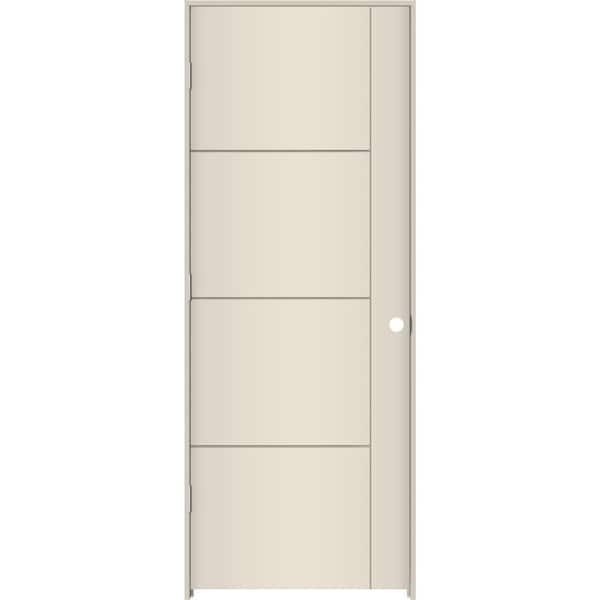JELD-WEN 32 in. x 80 in. Right-Hand Solid Core Primed Composite Single Prehung Interior Door