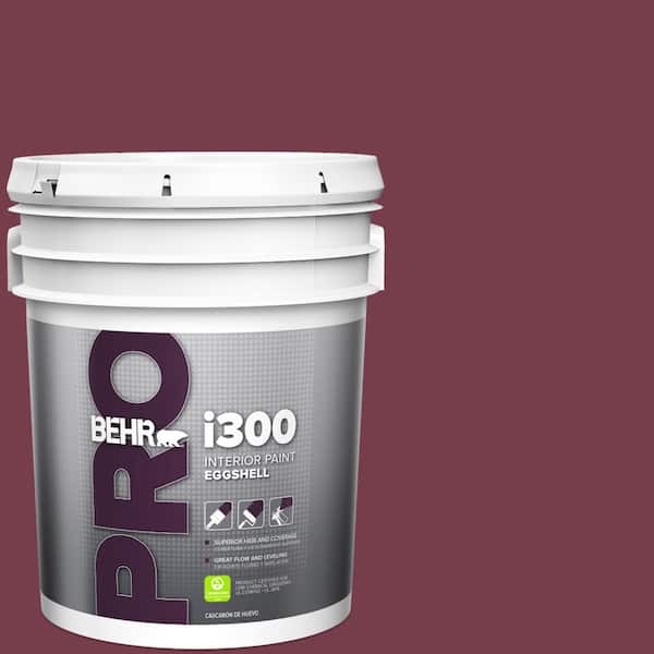 BEHR PRO 5 gal. #ICC-110 Vintage Merlot Eggshell Interior Paint
