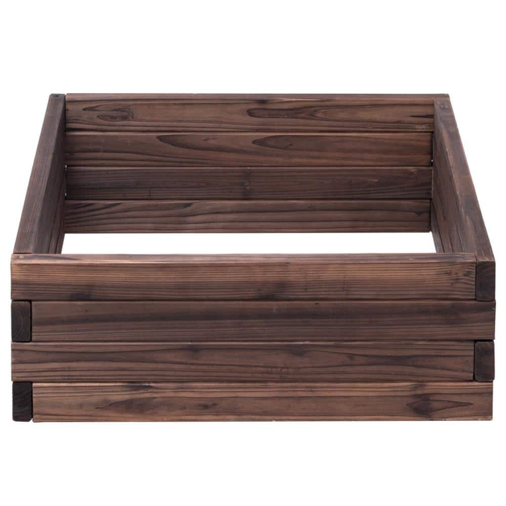 24 in. x 24 in. Square Fir Wood Raised Garden Bed Box for Vegetables and Flowers price history on PriceWatchPro