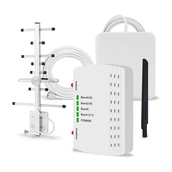 5500 Sq.Ft Cell Phone Signal Booster with 2 Indoor Antennas Boosts 4G 5G LTE Data for All U.S. Carriers FCC Approved