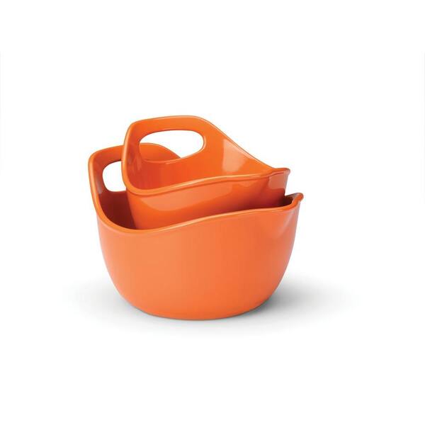 Rachael Ray 2-Piece Mixing Bowl Set in Orange