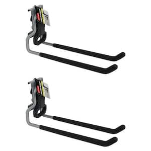 FastTrack 12.80 in. H Wall Mounted Garage Storage Utility Multi-Hook 50 lbs. Capacity, Satin Material (2-Pack)