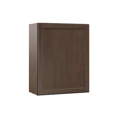 Shaker Assembled 24x30x12 in. Wall Kitchen Cabinet in Brindle