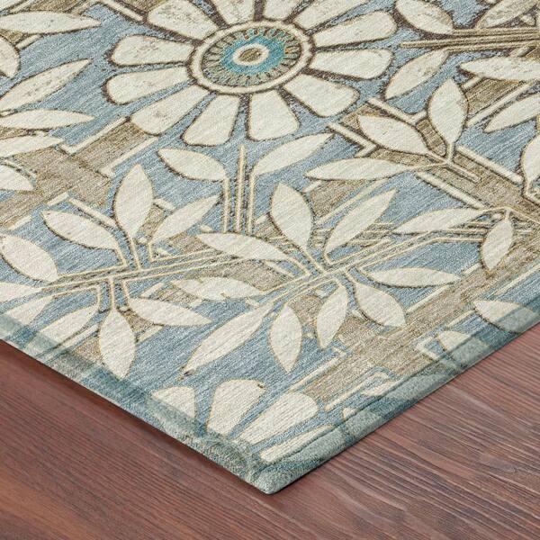 Chantille Machine Washable Indoor/Outdoor Abstract ACN2775 Khaki 10 ft. x 14 ft. Area Rug