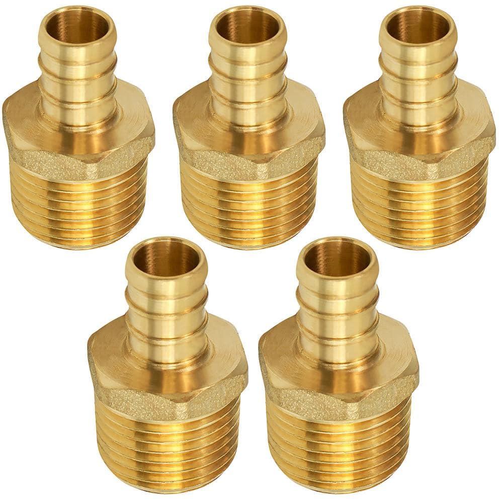 Plumbflex 1 In X 1 In Brass Pex Barb X Male Pipe Thread Adapter