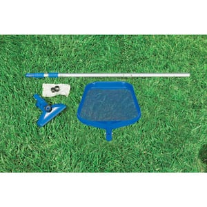 Cleaning Maintenance Swimming Pool Kit with Vacuum Skimmer and Pole