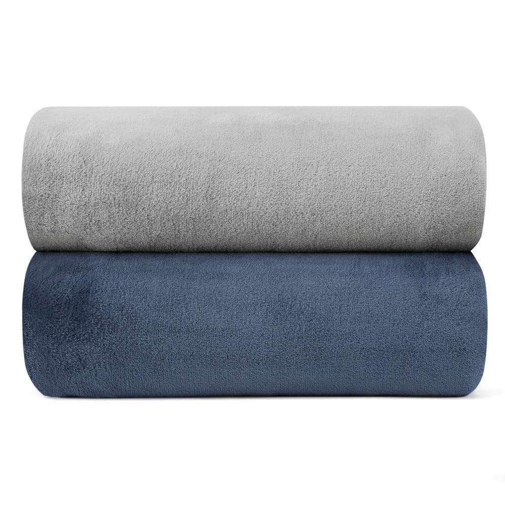 King Navy Ultra Soft Fleece Blanket