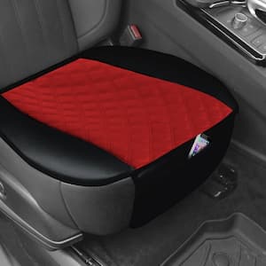 Faux Leather 21 in. x 21 in. x 1 in. Seat Cushion Pad with Front Pocket - Front Set