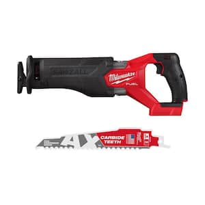 M18 FUEL GEN-2 18V Lithium-Ion Brushless Cordless SAWZALL Reciprocating Saw (Tool-Only)with Blades (5-Pc)