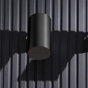 1-Spray Patterns with 6.9 GPM 3.15 in. Wall Mount Fixed Shower Head in Matte Black Waterfall Round