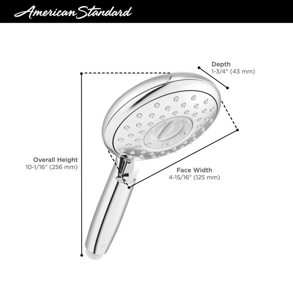 Spectra Brushed Gold Multi-Function Handheld Shower Head