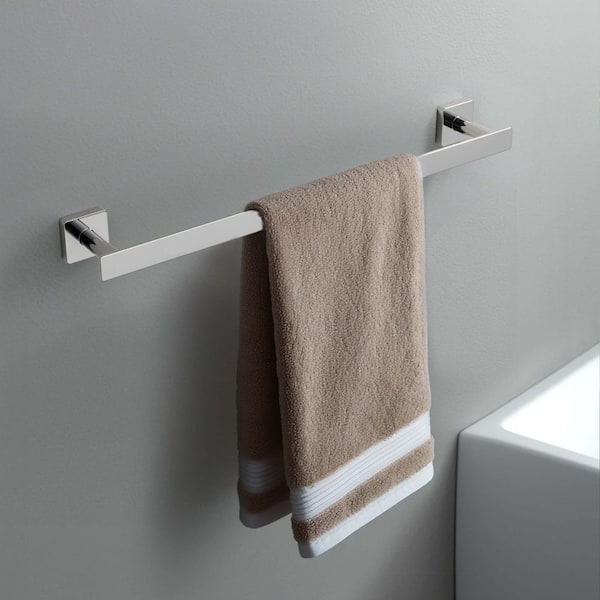 Bathroom Accessories 17.68 in. Wall Mounted Towel Bar in Chrome