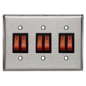 9 in. x 6 in. x 9 in. Triple Switch-Plate Assembly - 2 Stage Patio