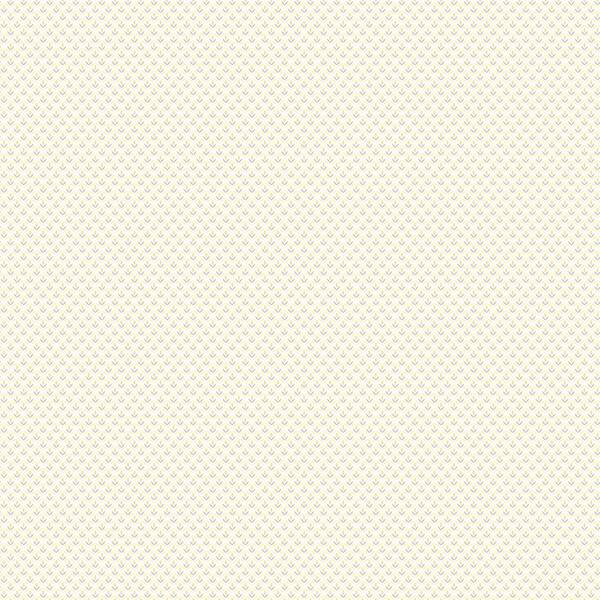 Unbranded Tiny Tulips Yellow Grey Matte Finish Non-Woven Paper Non-Pasted Wallpaper Roll