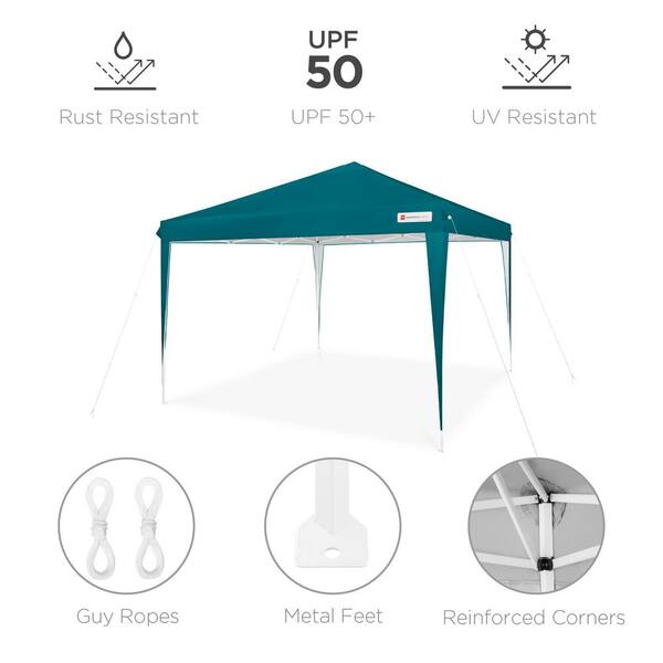 Reviews for Best Choice Products 10 ft. x 10 ft. Cerulean Easy Setup Pop Up  Canopy Instant Portable Tent w/1-Button Push and Carry Case