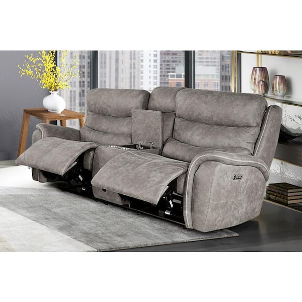 NEW CLASSIC HOME FURNISHINGS New Classic Furniture Kamari 76.0 In. Gray Polyester 2-Seater Loveseat