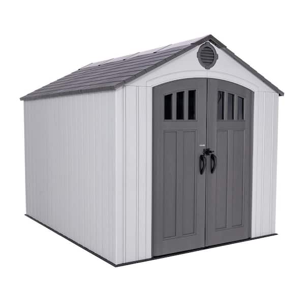 Classic 8 ft. W x 10 ft. D Resin Outdoor Storage Shed (80 sq. ft. )