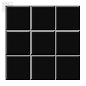 Thicker Marmo Black Decorative Square Wall Tile Backsplash 12 in. x 12 in. PVC Peel and Stick Tile (10 sq. ft./pack)